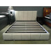 Metro Upholstered Lift Bed Beige Queen